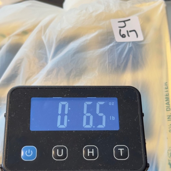 Holly Vintage Blue Glass Christmas Ornaments Set of 9 USA Made 2.25 Inch #214/9 - Picture 8 of 8